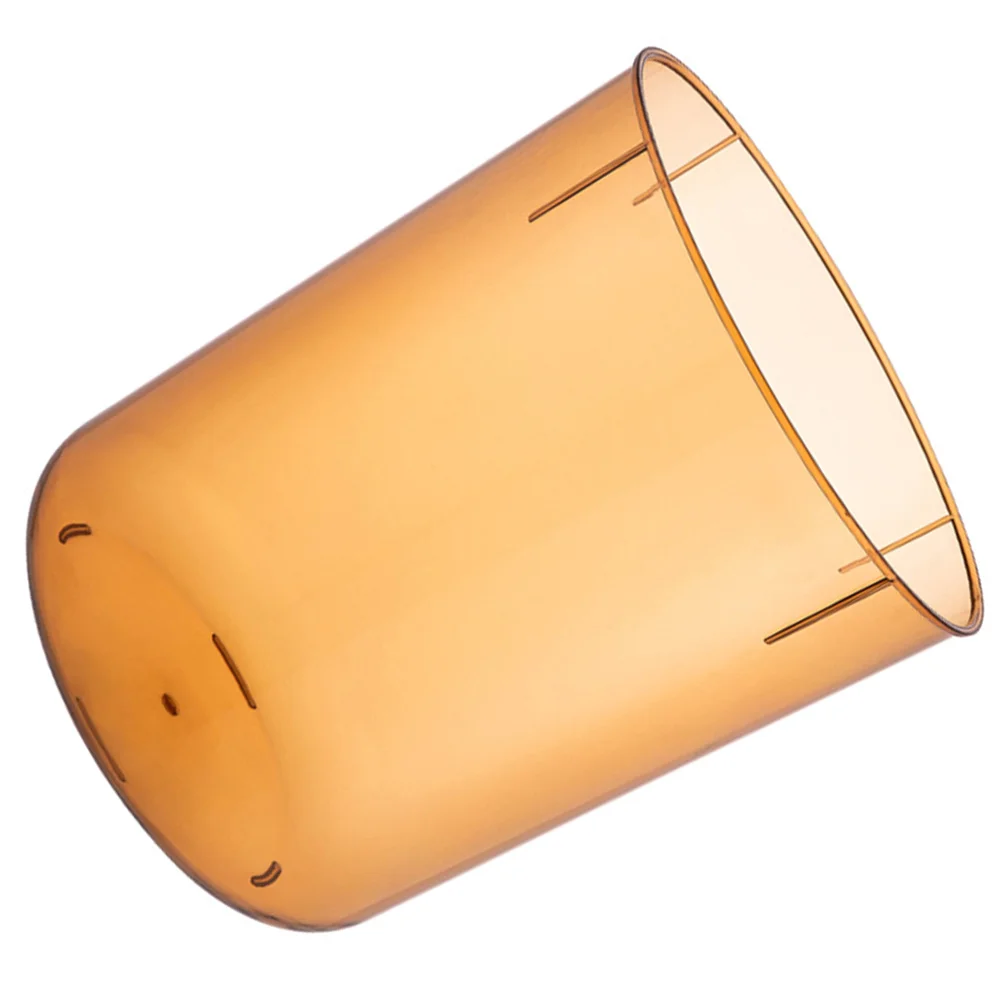 

Household Trash Can 7L Transparent Plastic Minimalist Design For Bathroom Office Desktop Waste Paper Container Clear