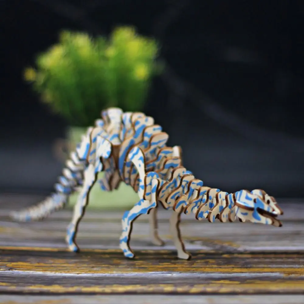 Deinonychie 3D Holz Dinosaurier Puzzle Diplodocus Triceratops DIY Dinosaurier Modell Spielzeug Spinosaurus Tyrannosaurus Puzzle