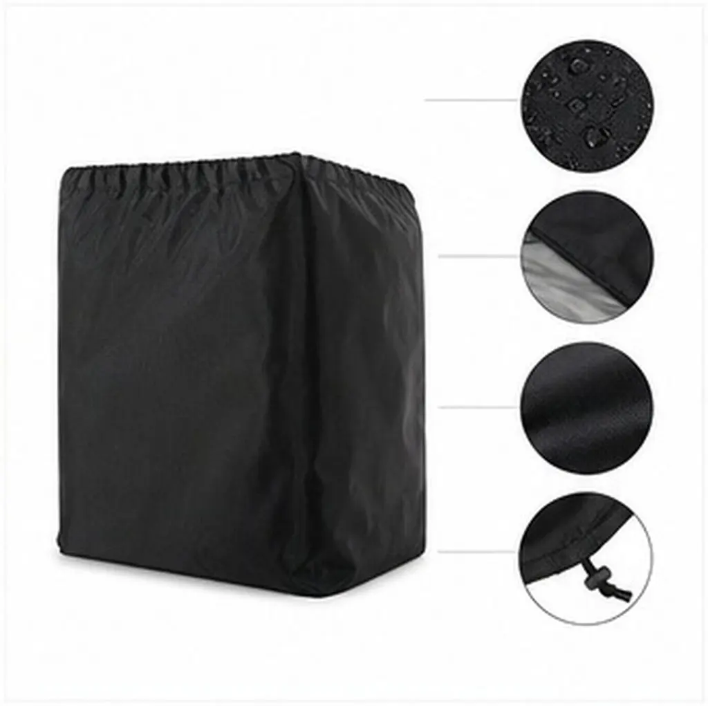 Premium Waterproof Uv-Resistant Bbq Grill Cover Outdoor Furniture Dust Cover Heavy-Duty Weatherproof Protection 27.5x27.5 Inches