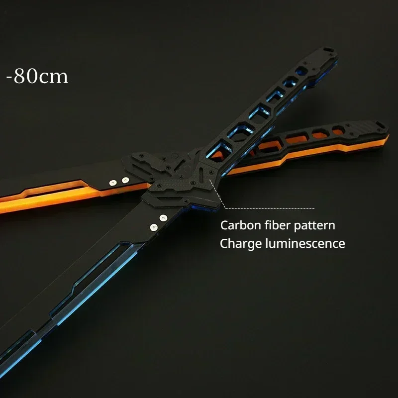 Science Fiction Style Thermal Katana Game Peripheral Acrylic Lightsaber Model Samurai Swords Uncut Toys for Cosplay Gifts Boys