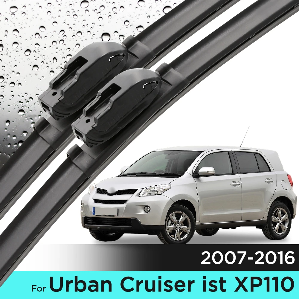 Juego de limpiaparabrisas delanteros de silicona y goma para Toyota Urban Cruiser ist XP110 2007 - 2016 parabrisas 24 "+ 14"