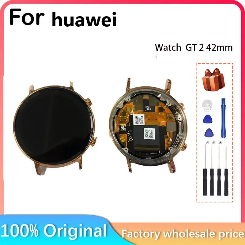 For HUAWEI Watch GT 2 LCD display + touch screen GT2 42mm LCD For HUAWEI Watch GT 2 DAN-B19 LCD display AMOLED display 42mm