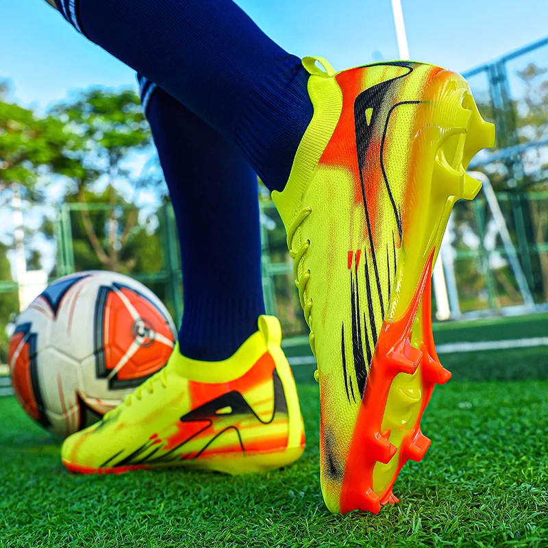 รองเท้าฟุตบอลชายหุ้มข้อกลาง รองเท้าฝึกซ้อมสตั๊ดคอร์ตสําหรับผู้ใหญ่ รองเท้าฝึกซ้อมกันลื่นน้ําหนักเบาสําหรับผู้หญิง