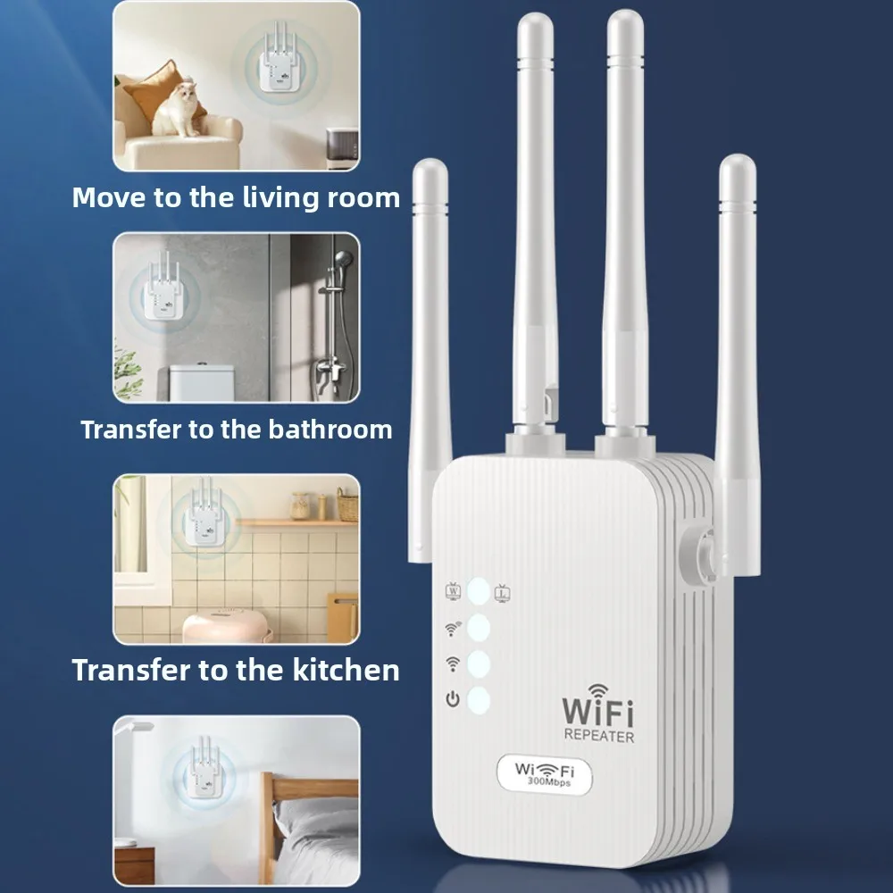 

Беспроводной Wi-Fi 300 Мбит/с Wi-Fi усилитель 2,4 ГГц беспроводной Wi-Fi усилитель сигнала маршрутизатор ЕС WIFI повторитель офисное использование