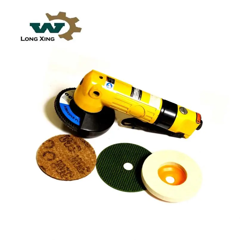 4 Inch Mini Angle Grinder Tool 100MM Sand Paper Grinding Filling Machines Pneumatic Power Source Paddle Switch Polishing Machine