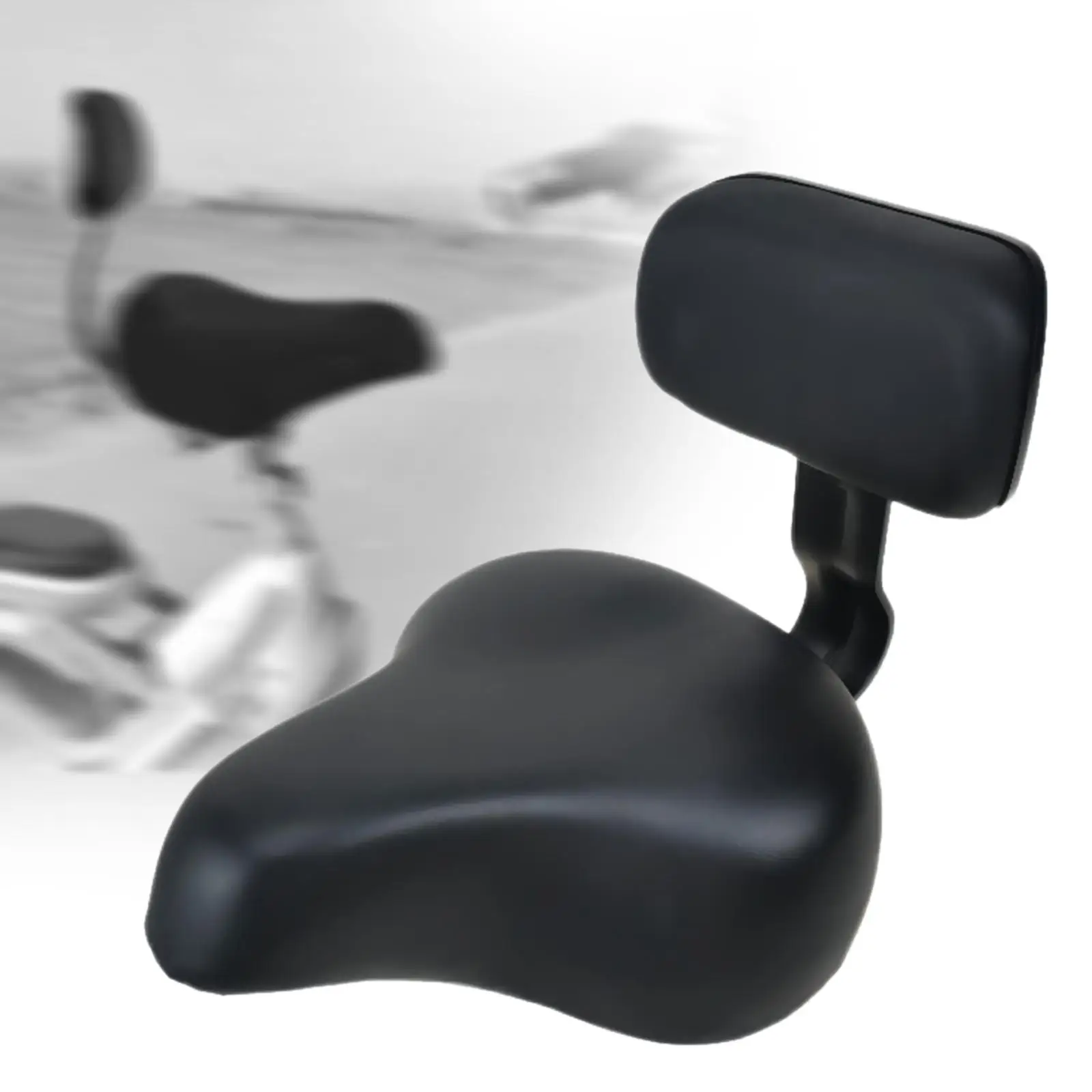 Bike Seat with Backrest Biking Parts Easy to Install Wide Big Replace Foam