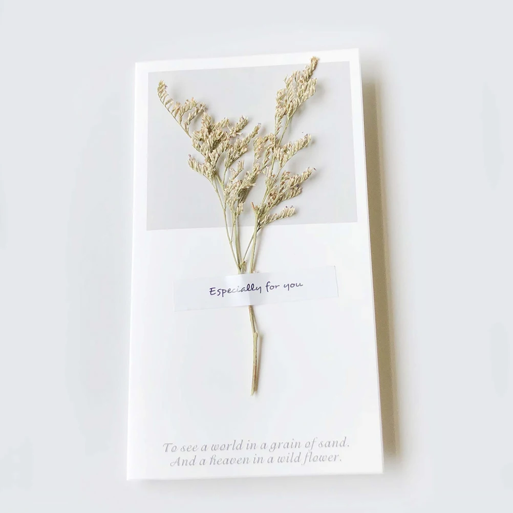 

12 шт. поздравительные открытки с сушеными цветами, экологически чистые поздравительные открытки на день Святого Валентина для учителей, поздравительная открытка с благодарностью на день Святого Валентина