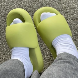 Women's Summer Slippers Home Platform  Eva Non-slip Coze Soft Bathroom  Shower Slippers Ins Holiday Outdoor Beach Flip Flop