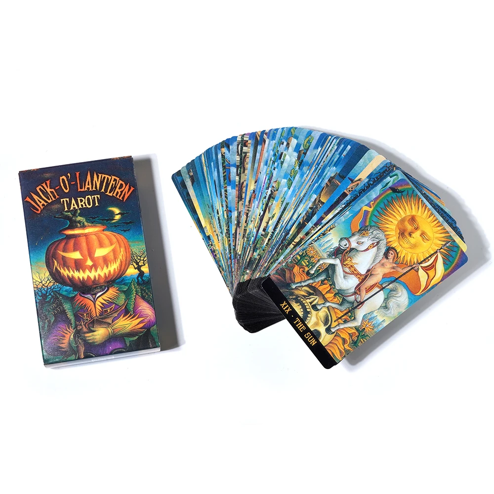 Jack-O\'-Lantern Tarot by Giuliano Costa  78-card deck and PDF instructional booklet popular Halloween decks Wheel of the Year