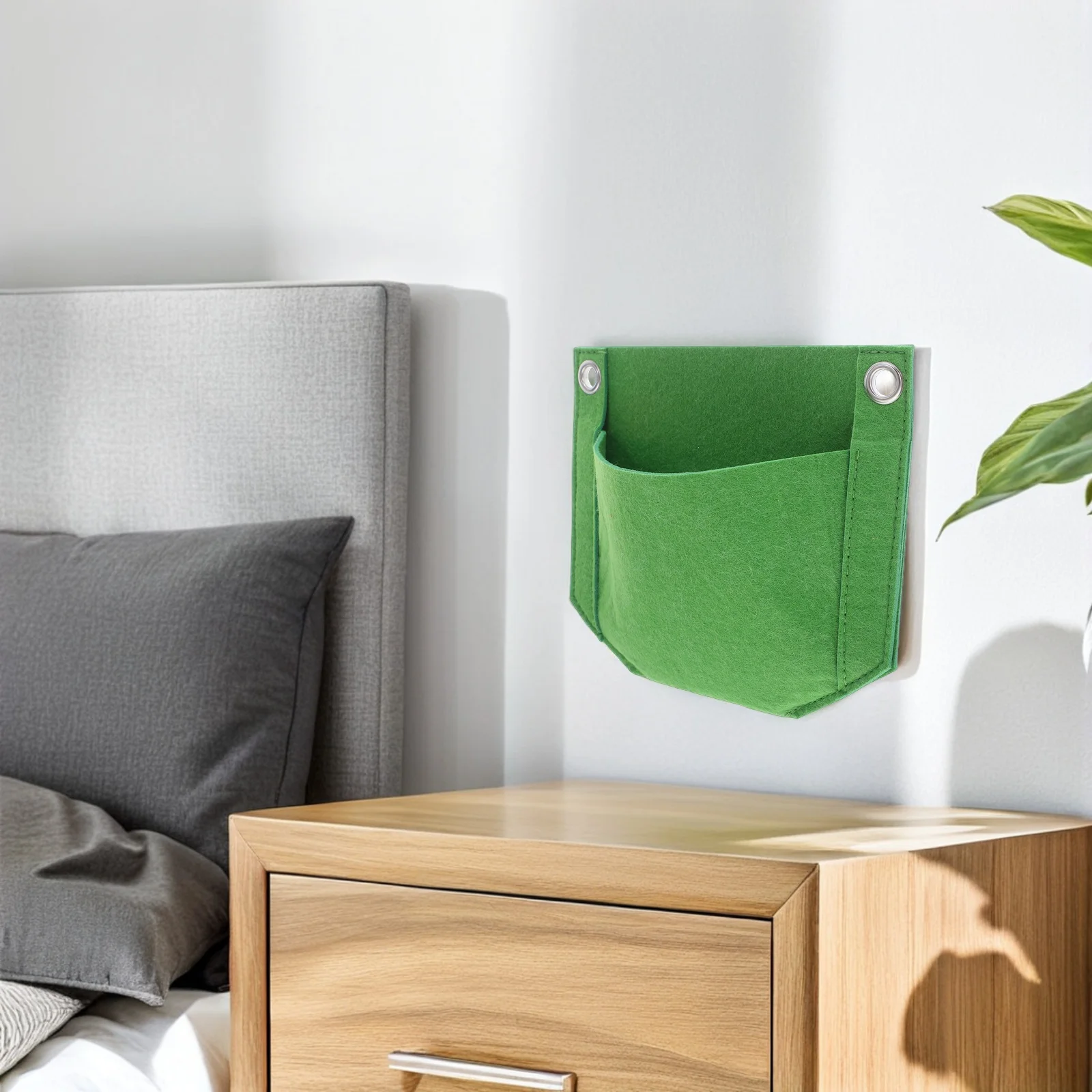 

2Pcs Planting Bags Felt Material Lightweight Durable Storage Bag Gardening Vertical Herb Garden Pockets Plants