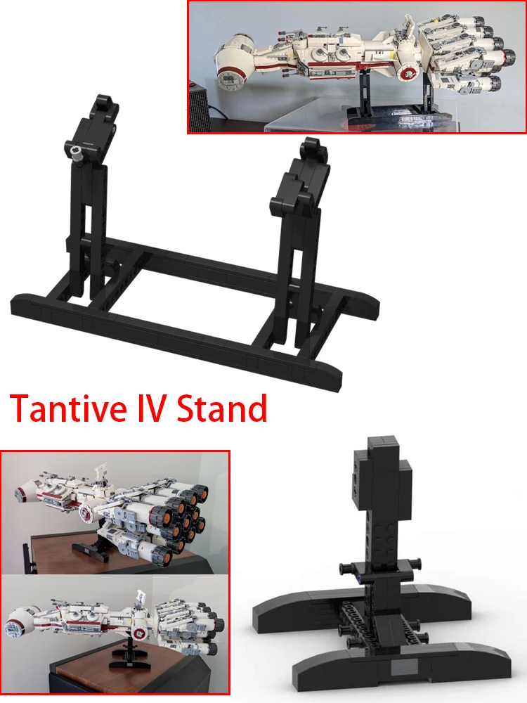 Présentoir MOC pour Tantive IV 75244, bloc de construction technique, support de navires de guerre spatiaux, idées créatives, jouet, cadeau uniquement