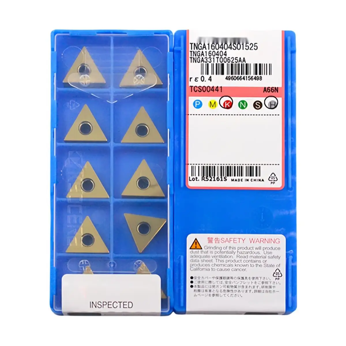 10pcs TNGA160404/08/12S01525 Ceramic Turning Inserts A66N High Hardness Lathe Cutting Tools