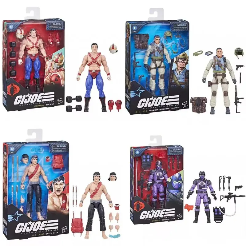 【핫 세일】오리지널 하스브로 GIJOE 클래스파이드 시리즈 코브라 빅 보아 테크노-바이퍼 프랭클린 “에어본” 탈트리 퀵 킥 1/12