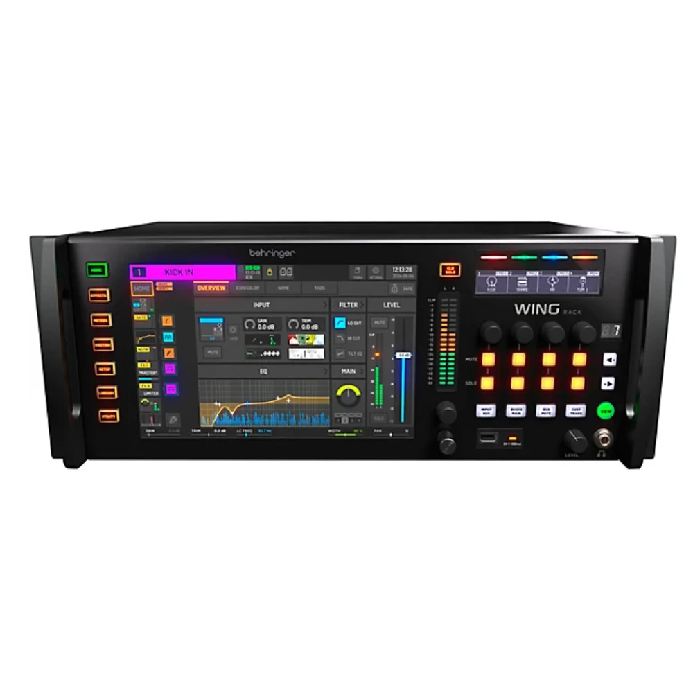 48-канальный цифровой микшерный двигатель Behringer WING RACK для монтажа в стойку с 24 предусилителями Midas PRO для сценической аудиосистемы