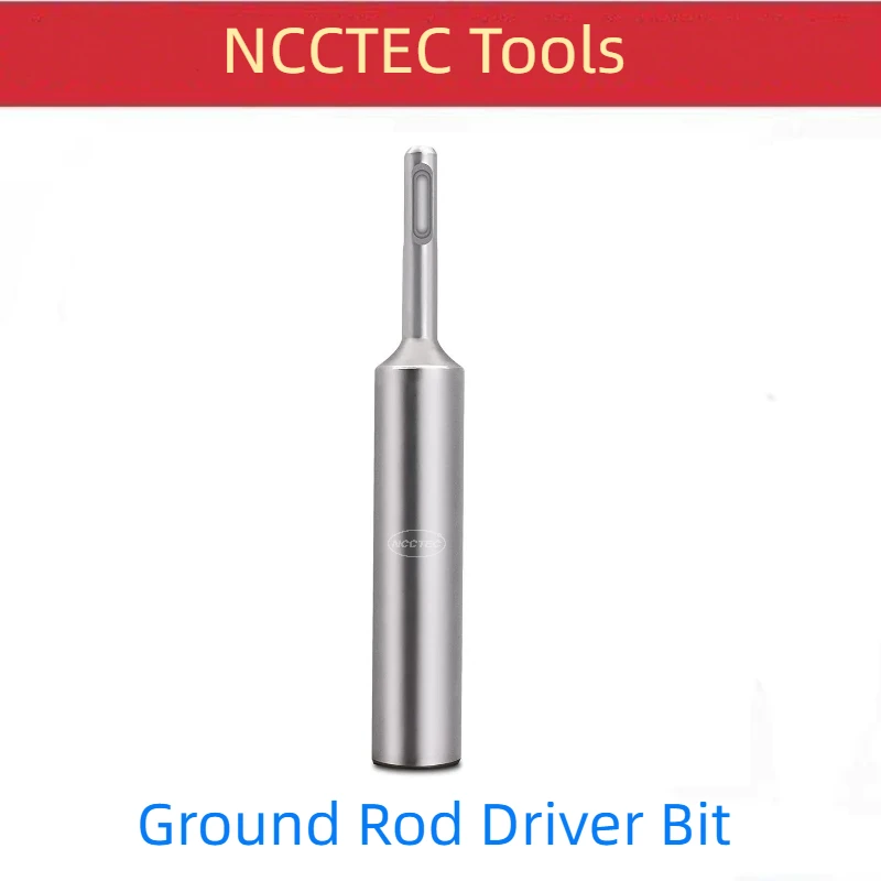 

SDS-Plus Ground Rod Driver Bit for 5/8'' Inch 15mm and 3/4'' Inch 19mm Ground Rods Fits for Any SDS PLUS Rotary Hammer Drills