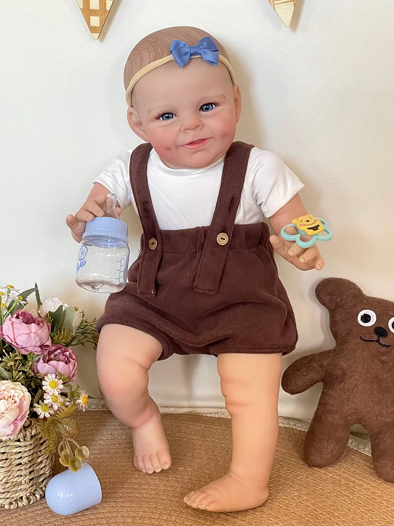 

Cokela 20inch/50cm Real baby doll Real Soft Touch Baby Realistic Silicone Reborn Baby Doll With With Hand-Drawing Hair