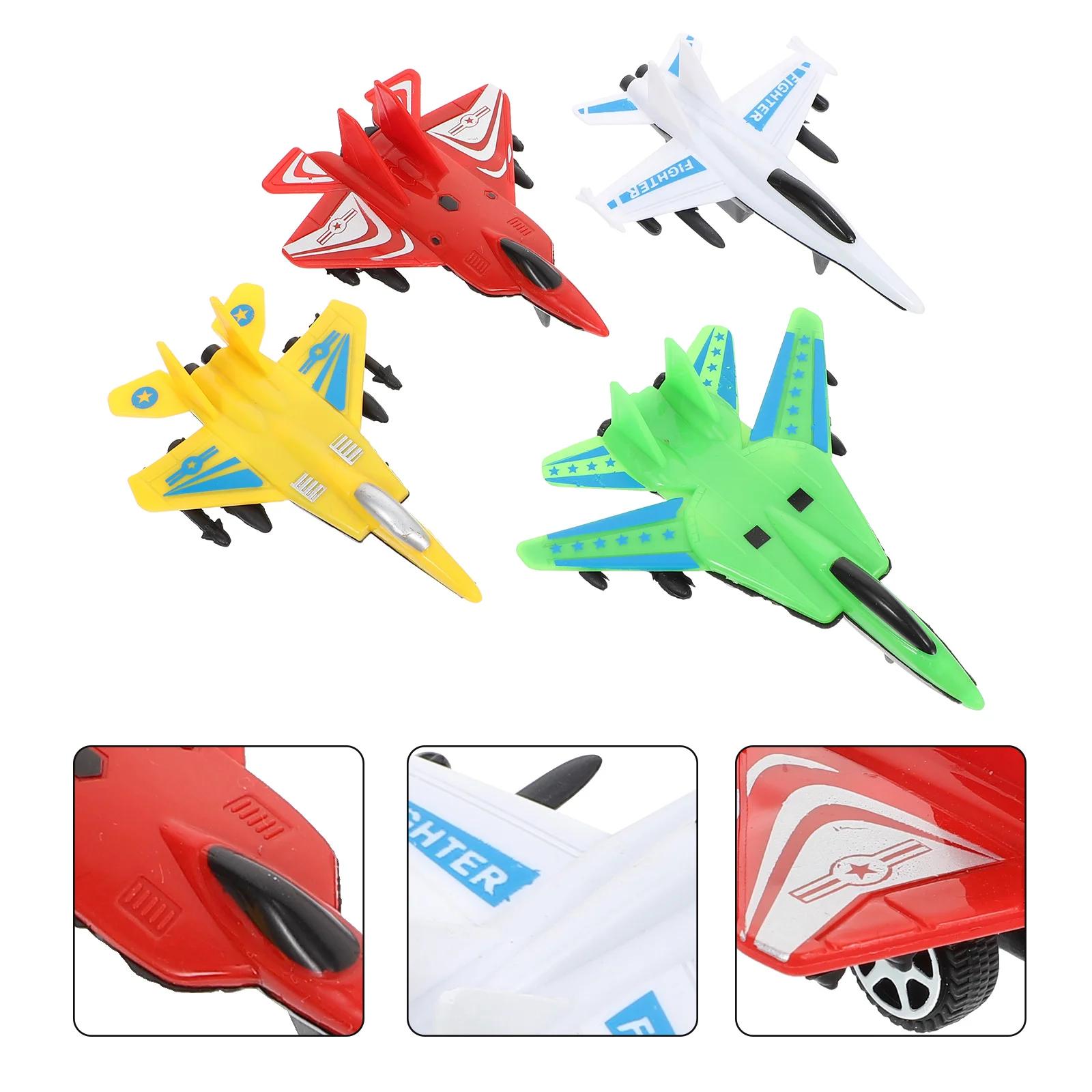 8 Pcs Pull Back Plane Airplane Toys for Toddlers Childrens Children’s Kids Plaything Simulation Model Boy