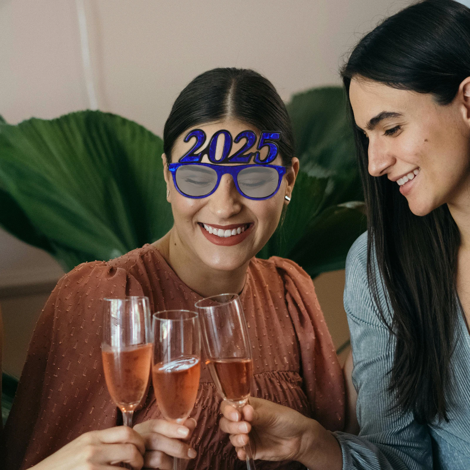 

Funny Number Eyeglasses 2025 New Year Theme Party Eyewear Comfortable Lightweight Plastic Photo Props Holiday Celebration