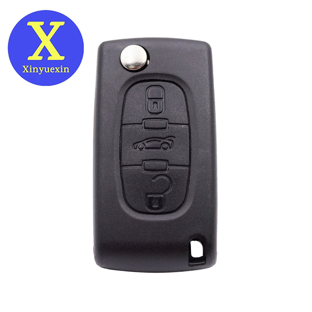 

Xinyuexin Remote Key Case Shell for Peugeot 207 307 308 407 607 807 for Citroen C2 C3 C4 C5 C6 3 Buttons 2 Pcs/lot