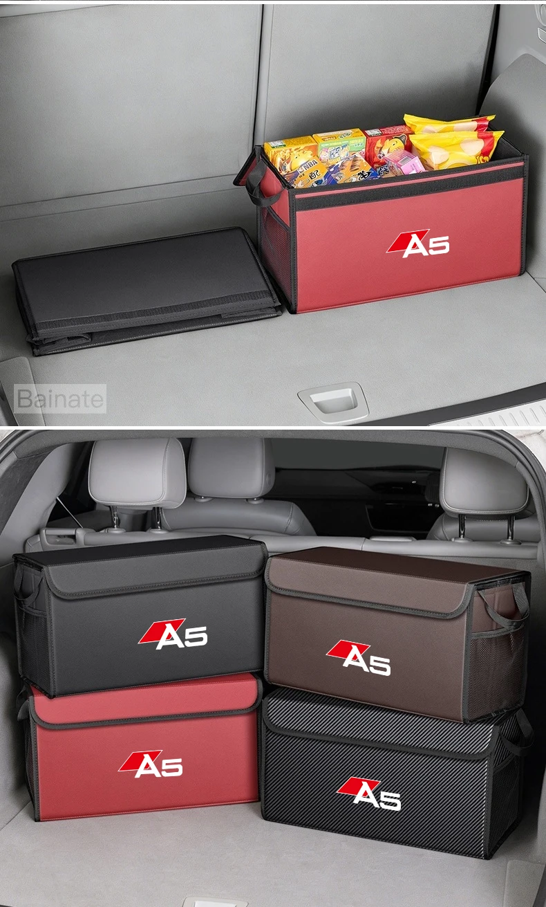 Auto-Kofferraum-Aufbewahrungsbox, Für AUDI A5 8ta F5a f5f 2016-2025 Tragbare Faltbare Großraumige Auto-Organizer Innenausstattung – Detail 12