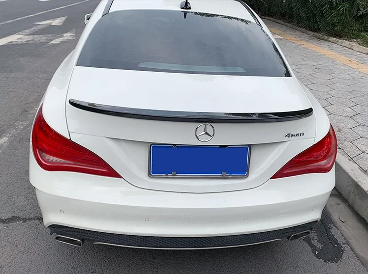 for M-B CLA Spoiler CLA45 W117 C117 ABS Fiber Rear Trunk Wings Spoiler cla 200 250 260 2013 2014 2015 2016