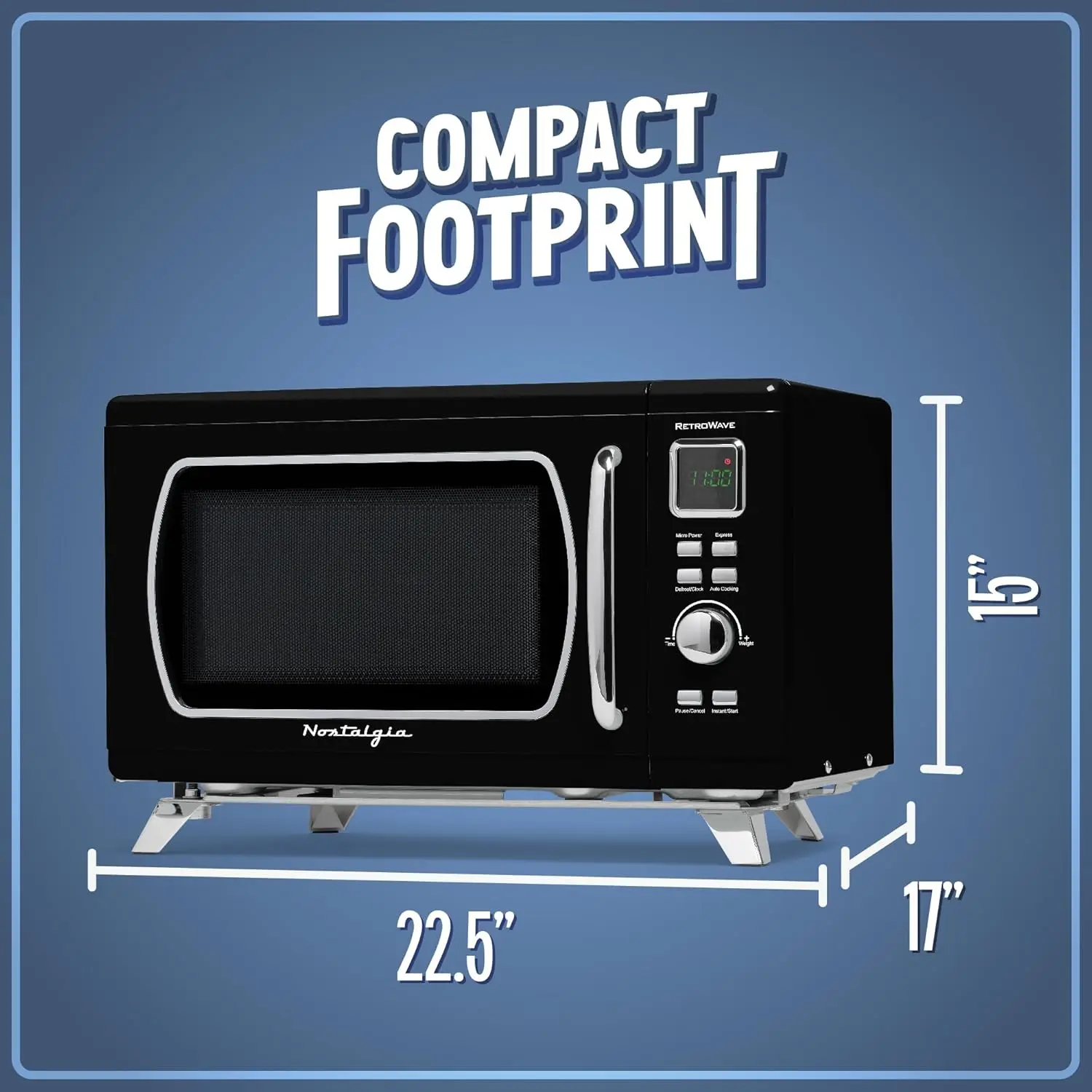 Microwave - 900 watts -8 pre-programmed cooking Settings - Digital clock - Kitchen appliances