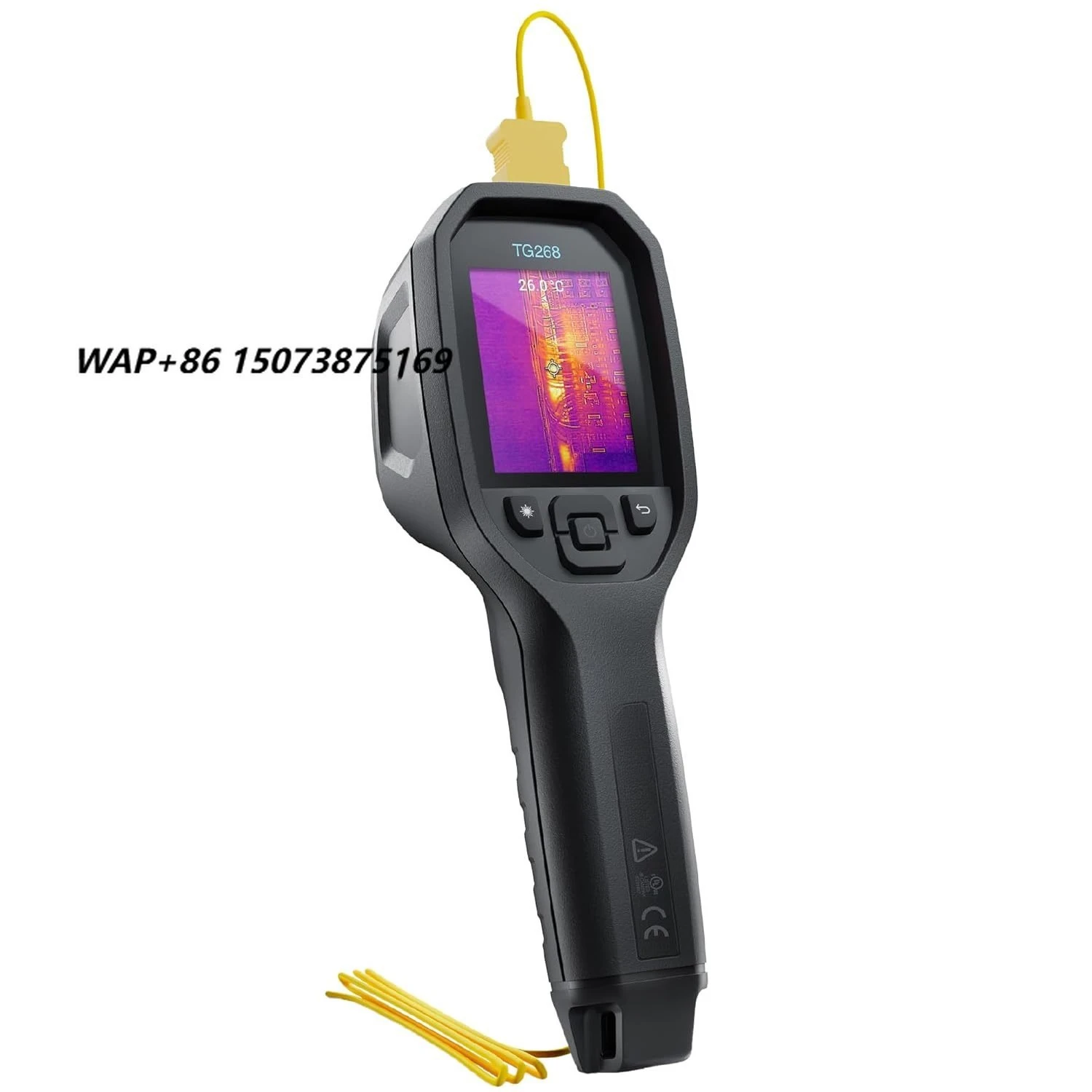 TG268 Digital Thermal Imaging  Plastic HVAC Temperature Instrument Built-in Frequency for Electrical ODM Battery