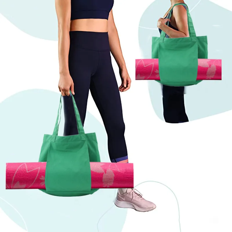 Yoga Mat Bag For Women Men Non Slip Yoga Pilates Mats Storage Bag With Adjustable Strap Portable Outdoor Fitness Accessories
