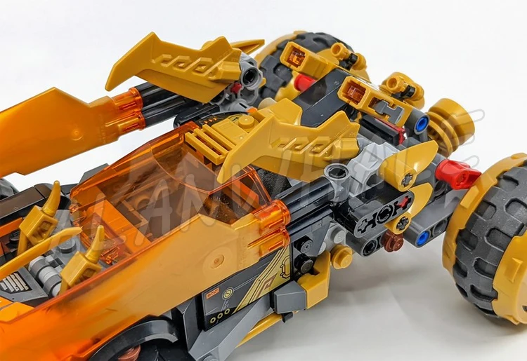 384pcs Shinobi Crystallized Cole's Dragon Cruiser Car Golden Dragon Vehicle 60014 Building Blocks Toys Compatible With Model