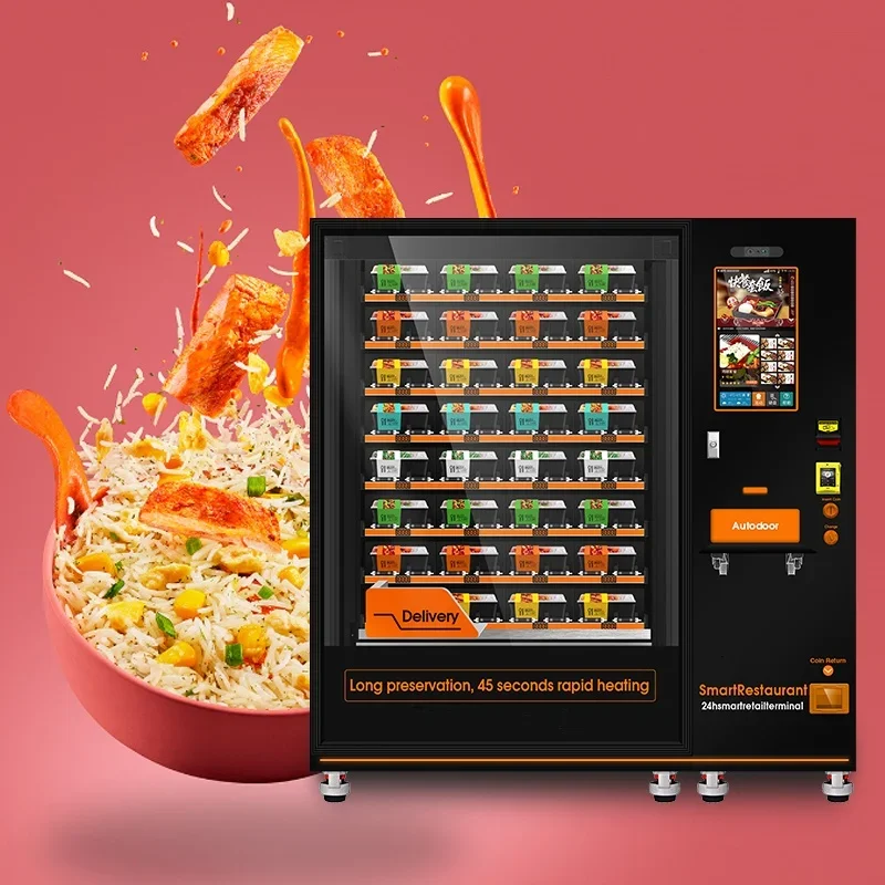 Hot And Cold Vending Machine Self-service Indoor Automatic Smart Fast Food Vending Machine For Sale Factory Price