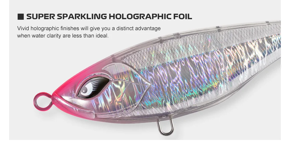 NOEBY Schwer Sinkender Stickbait-Köder 155mm 109g Jerking-Action GT Thunfisch Big Game Offshore Salzwasser Hartköder – Detail 7