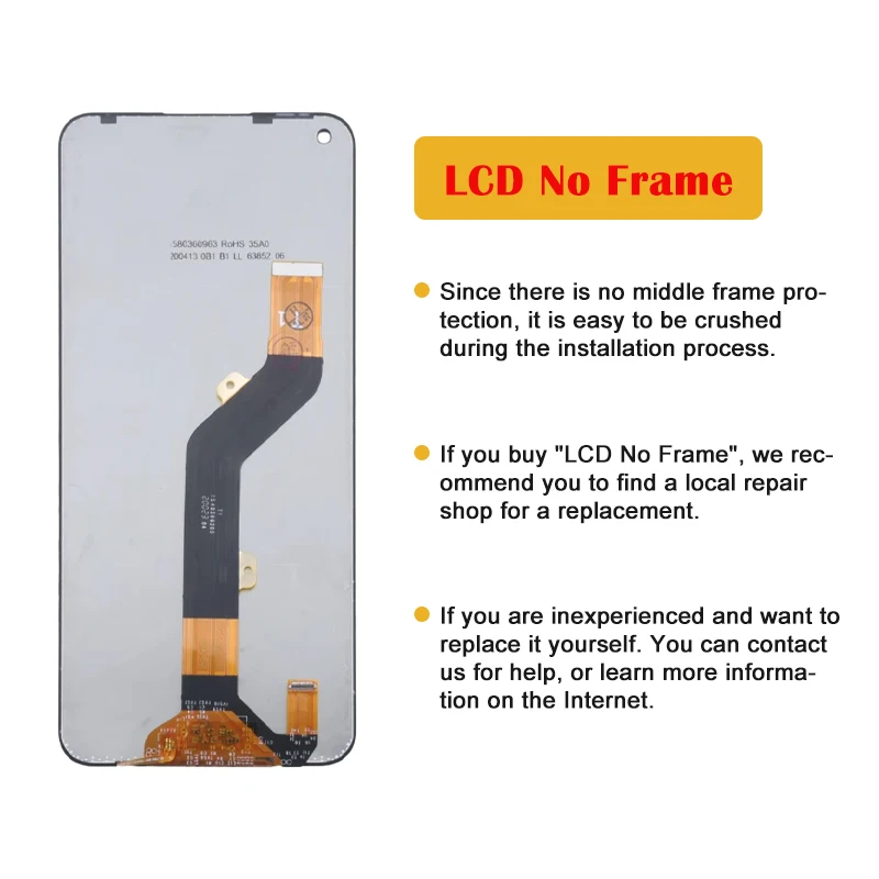 Original For TECNO X690 X690B ​LCD Display Touch Screen Assembly Repair Parts For Infinix note7 Touch Screen For tecno Note 7