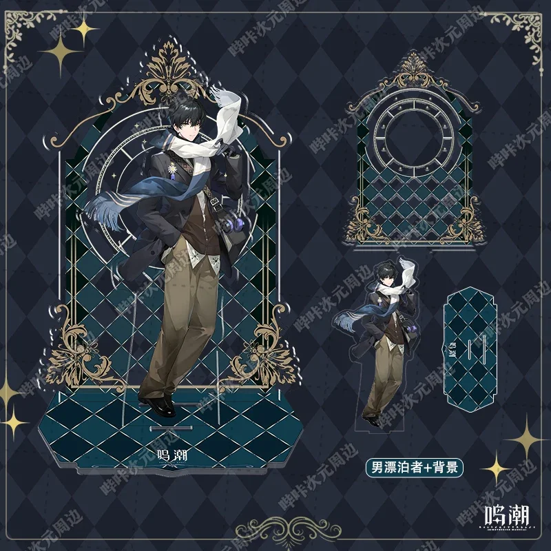 Hadiah Dekorasi Desktop Cosplay Model Figur Berdiri Akrilik Tema Rover Game Wuthering Waves Carlotta Montelli ROCCIA Rover