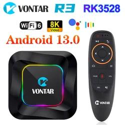 VONTAR R3 TV Box Android 13 Rockchip RK3528 Quad Core Cortex A53 4G 32G Support 8K Video BT Wifi6 Media player 2GB16GB 64GB 128G
