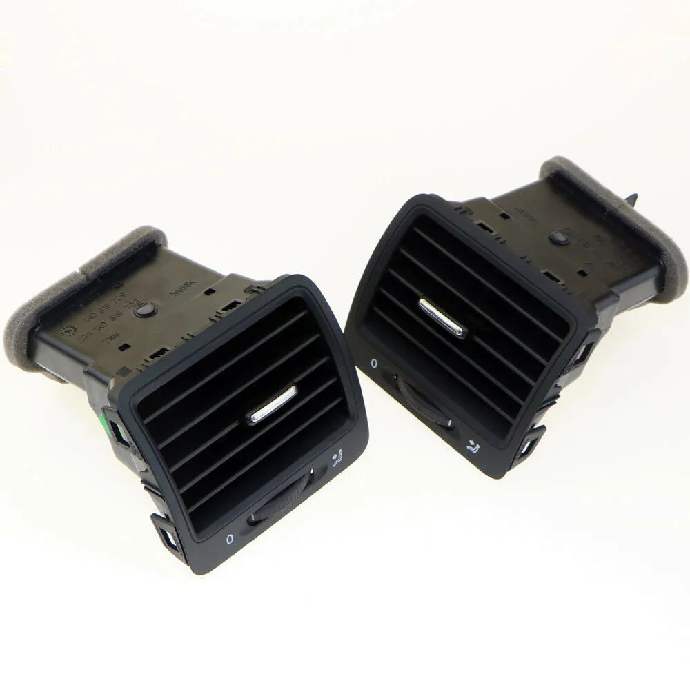 Front Rear Dashboard Cold Air Conditionin Outlet Vent Kit Black for VW Jetta Golf MK5 Rabbit 1K0 819 203 1KD819703 1K0 819 704