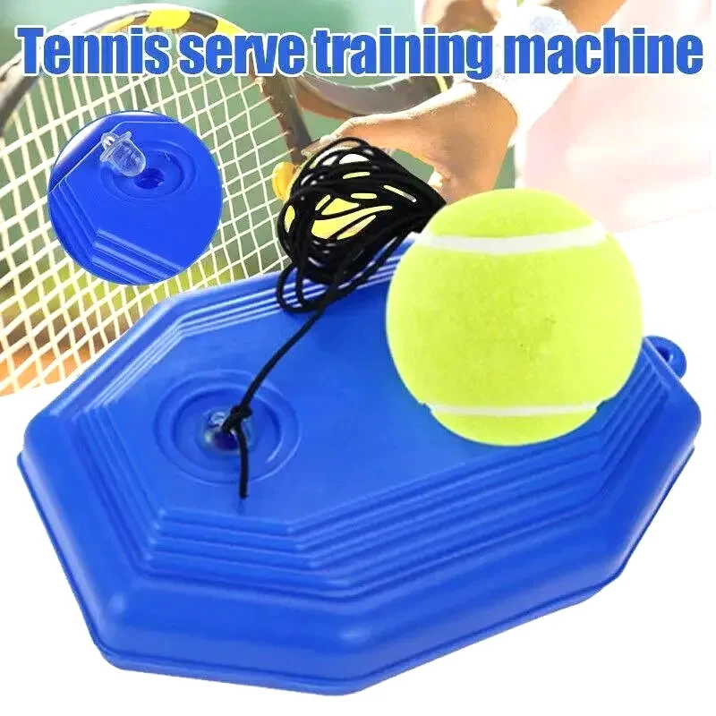 Portable Solo Tennis Trainer Rebound Tennis Ball with String Rope Self Tennis Practice Training Tool for Adults Kids Beginners