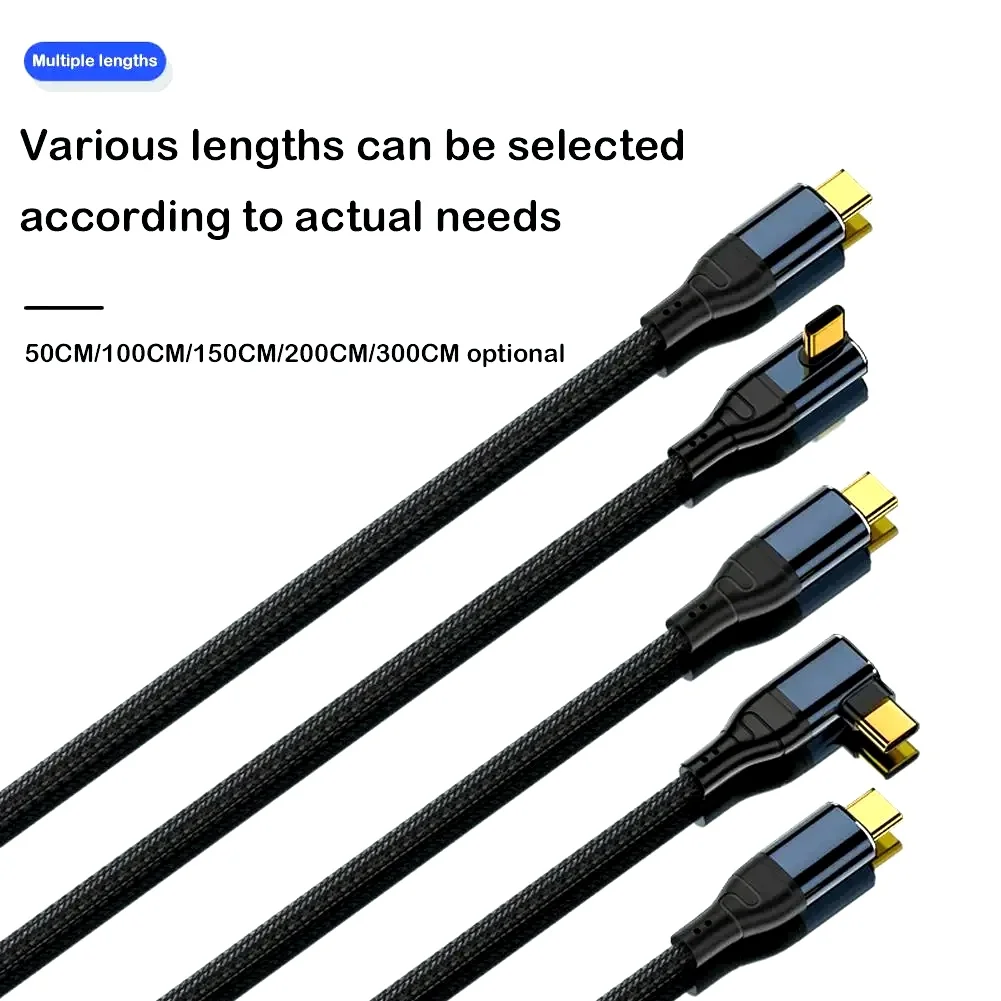 5A 240W PD Type C to USB C Charger Cable for MacBook Pro Elbow PD3.1 140W 100W QC4.0 Fast Charging Data Wire for Samsung Huawei - view 6