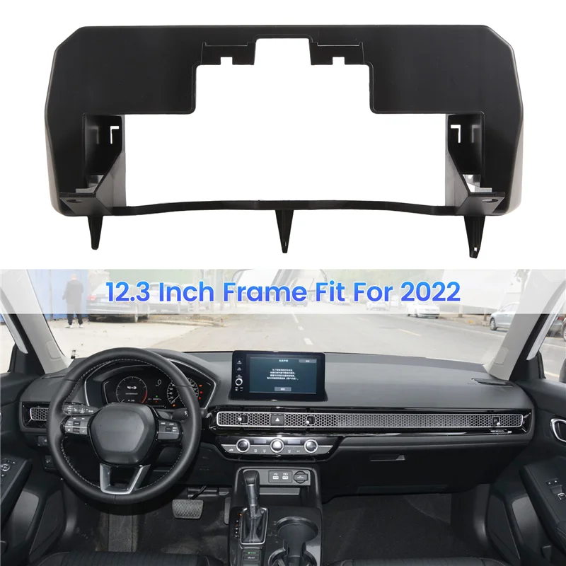 

Hot Selling-Car Stereo Radio Fascia Panel Trim 12.3 Inch Frame Fit For Honda Civic 2022 Replacement Accessories,Car Stereo Radio