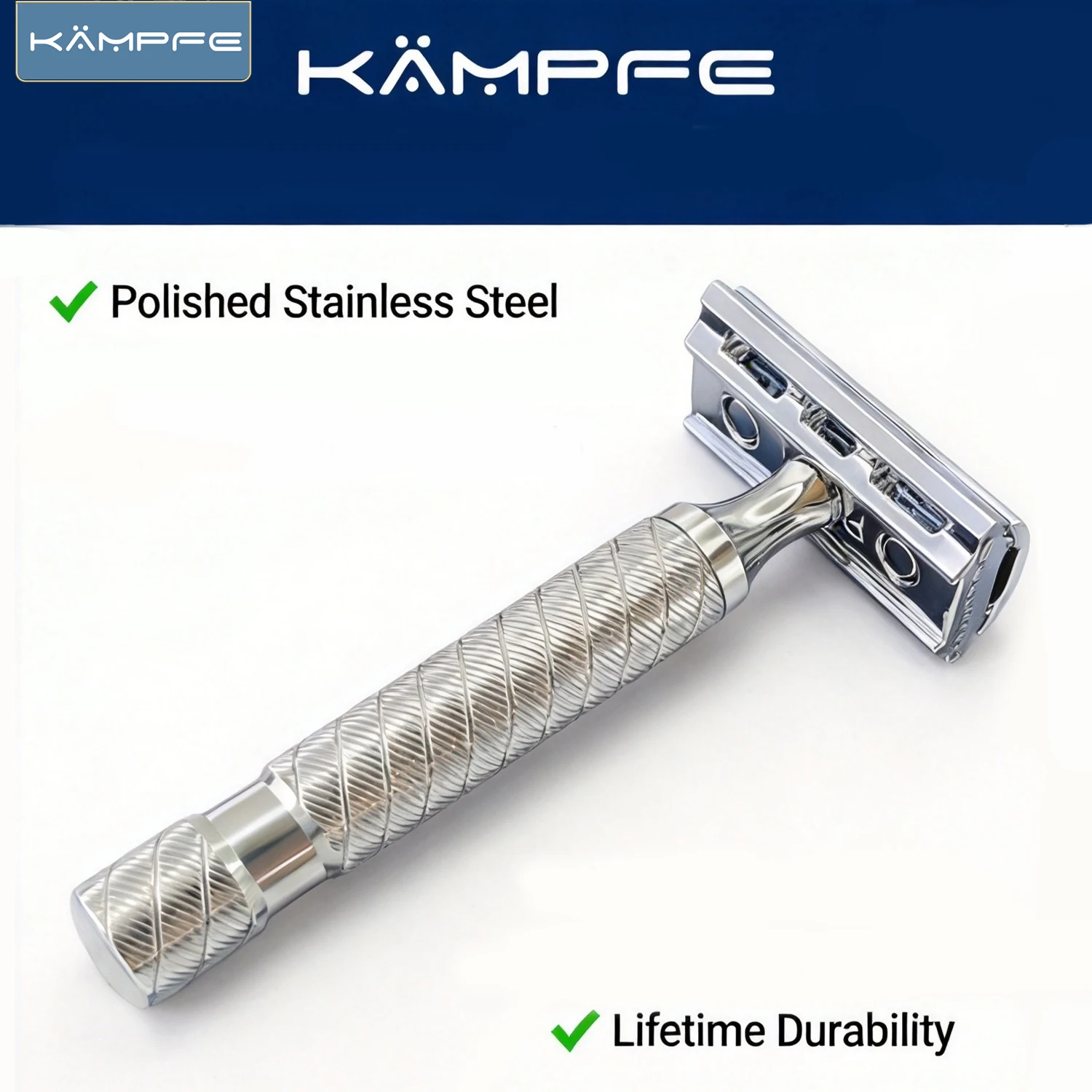 Бритва KAMPFE CNC с ручкой из  – обзор и цена Safety Razor Handle