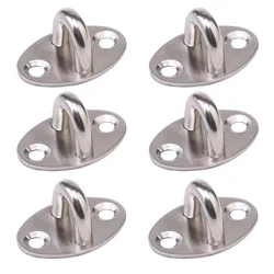 6/10/15/20pcs Stainless Steel Hook Thickened Load-Bearing Fixed Pull Ring Storage Hook Heavy Duty Fixed Pull Ring U-Shaped Hook