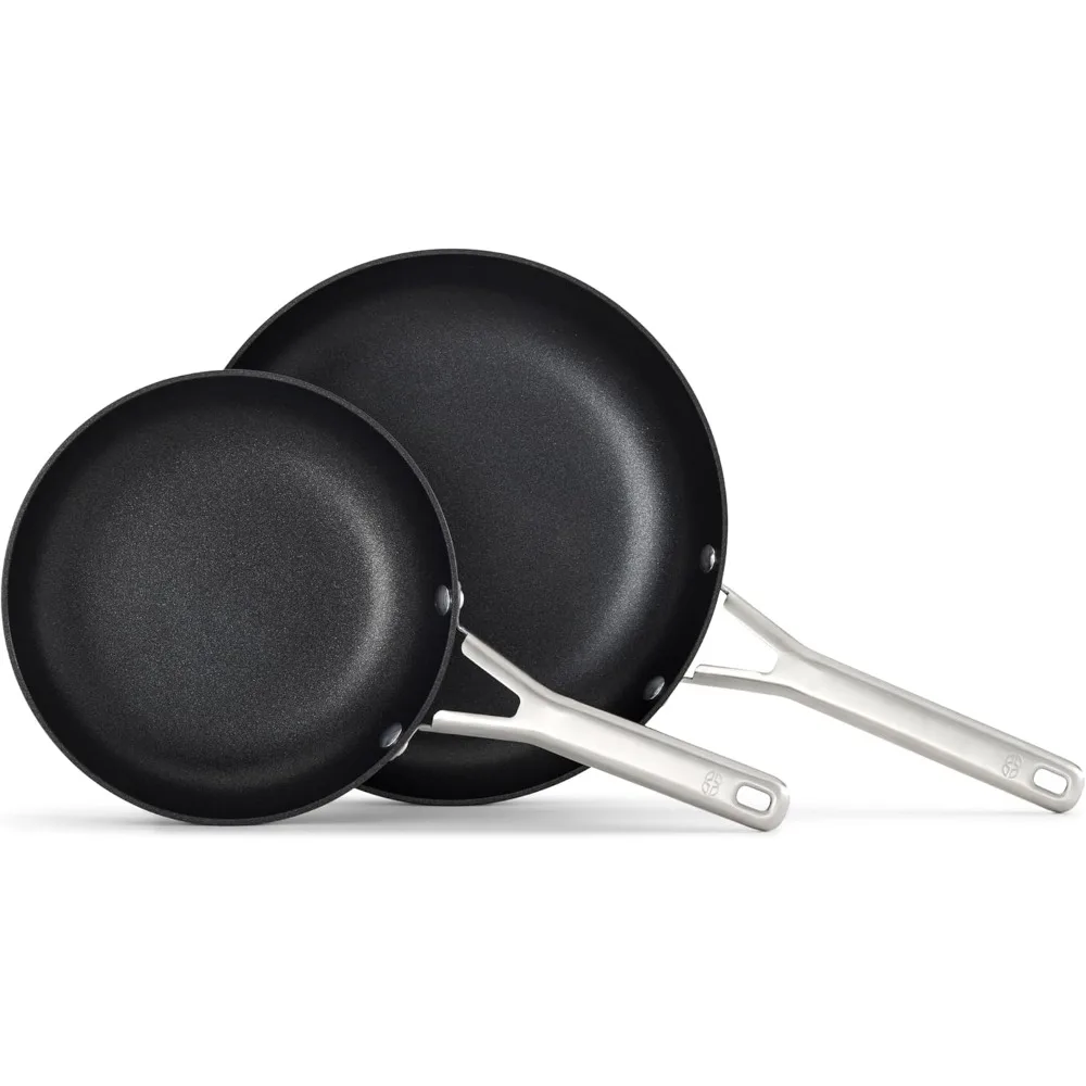 

Calphalon Hard-Anodized Nonstick Frying Pans, 8 and 10 Inch Set