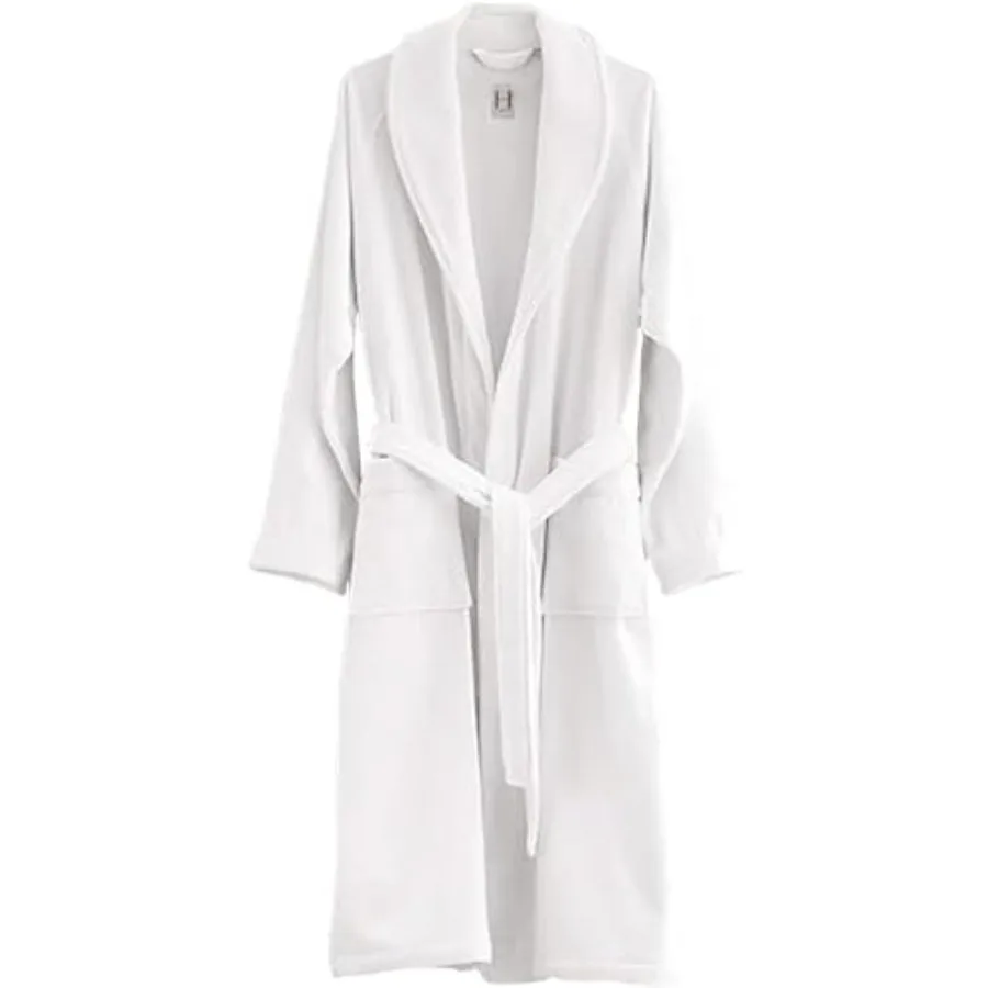 

Shawl Collar Bathrobe with Piping