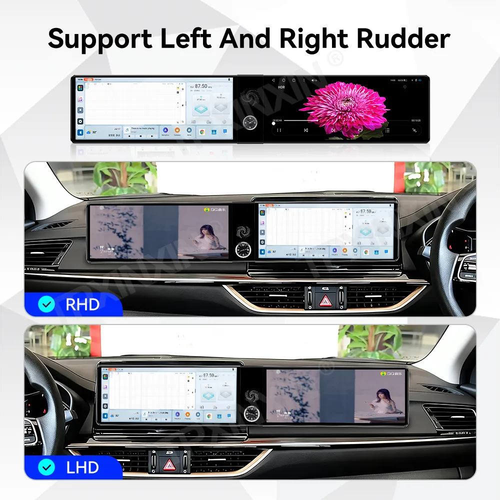 

24,6-дюймовый двойной экран для Kia K3 2012-2019, автомобильная магнитола с Android Auto, CarPlay, GPS-навигацией, стереосистемой и мультимедийным плеером