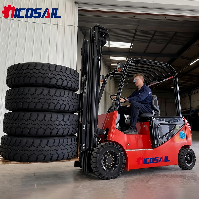 

New Style China Electric Forklift Material Handling 3ton Lithium Battery Forklift 4X4 Elektrikli 4 Wheel Electric Forklift