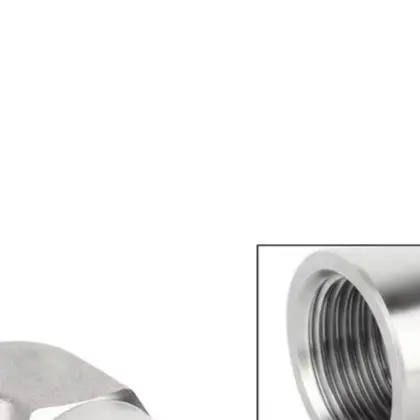 304 SS 3/4in NPT Female x Female 90 Degree Elbow High Pressure Pipe Fitting for Water Oil Gas and Steam Systems