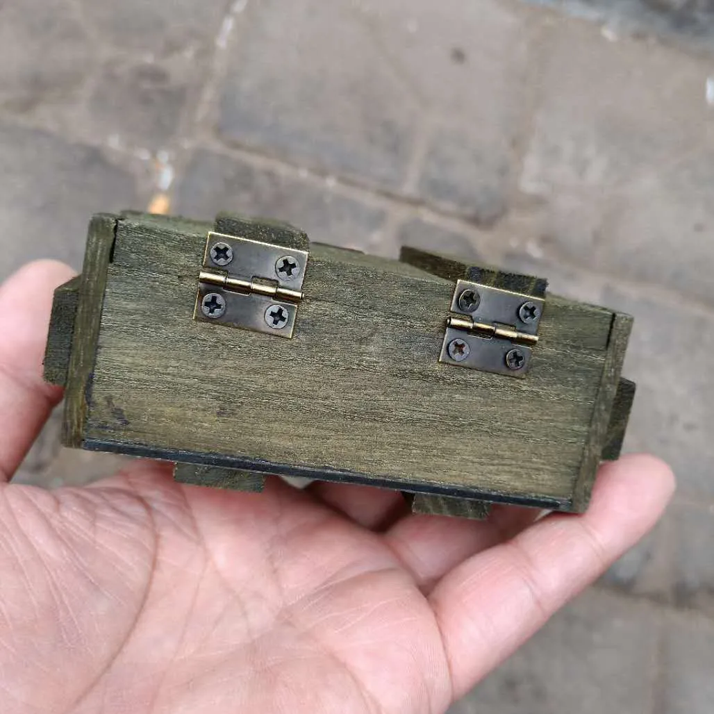 Customs 1/6 Scale Ammunition Box WWII Military Style Wooden Weapon Case Model for 12in Action Figures Accessory Toys