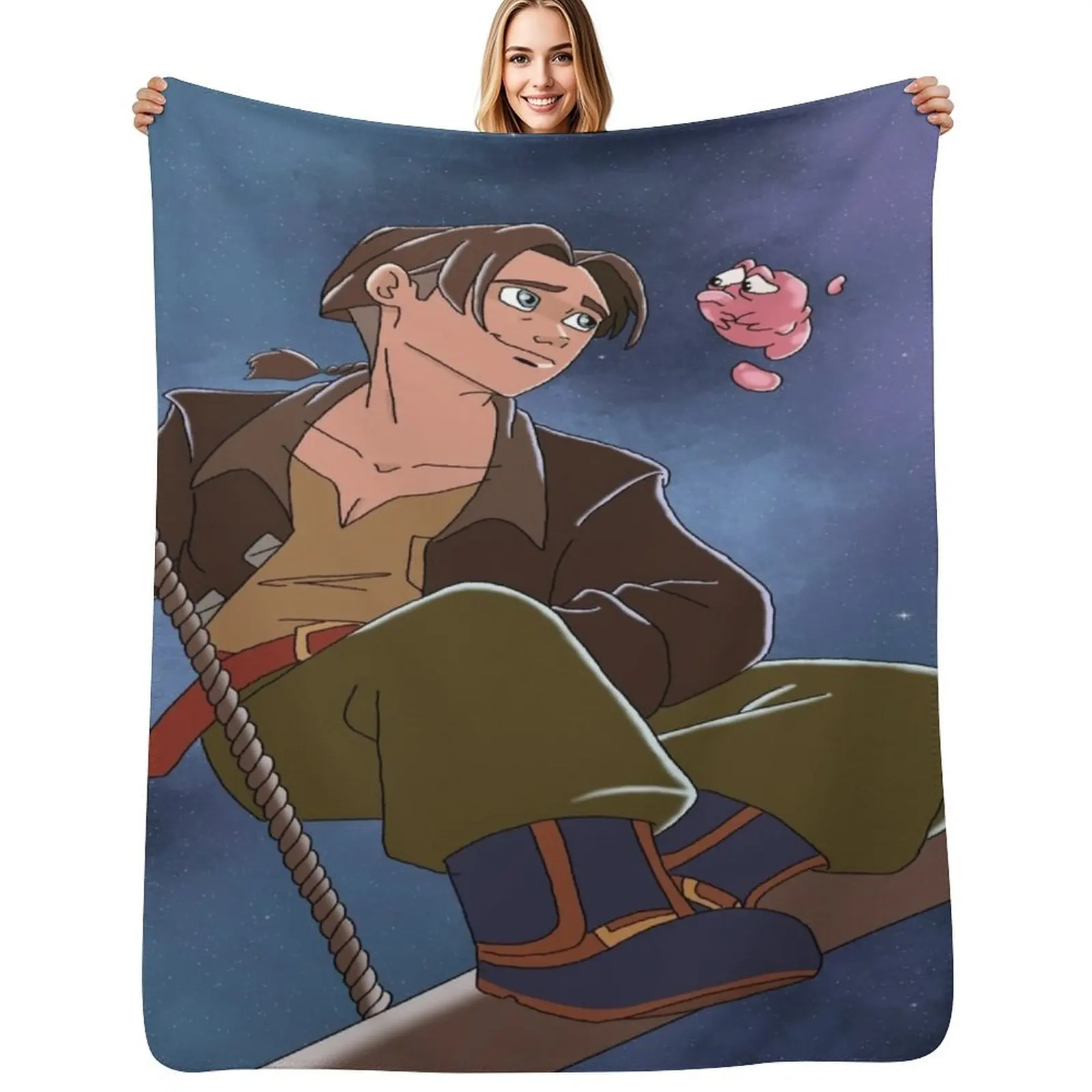 

treasure planet Throw Blanket anime Beach Travel Thin Blankets
