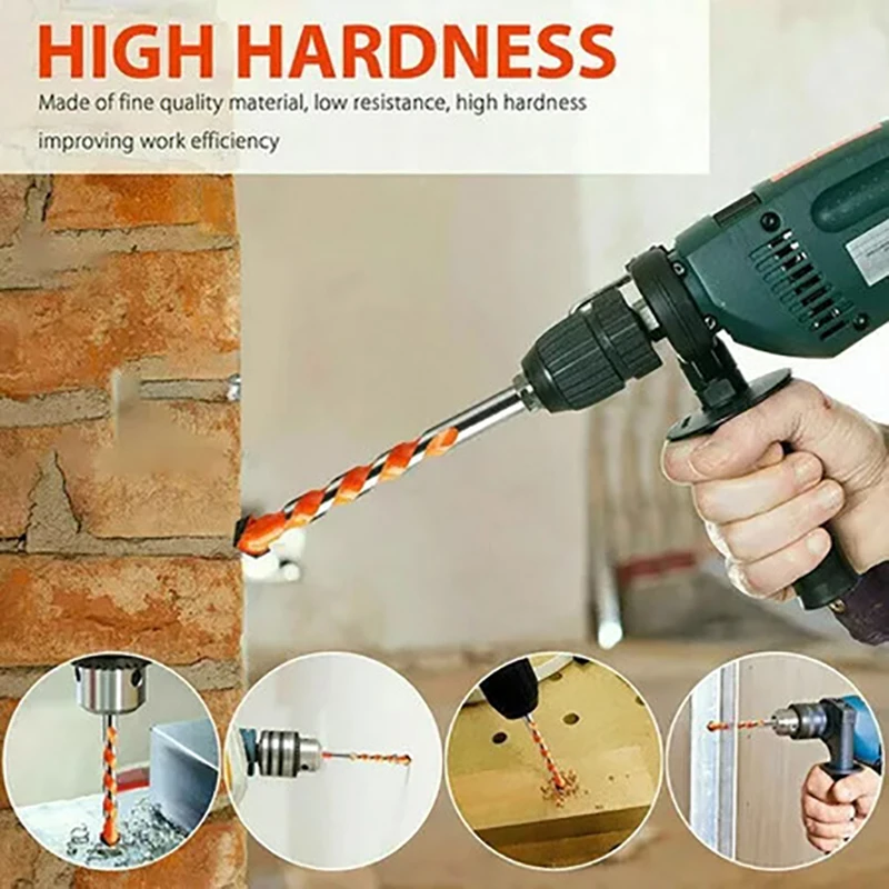10pcs 6mm Multi Functional Drill Bit Set Ceramic Tile Marble Glass Drill Saw Drill Bit Metal Processing Electric Drill Bit Tools