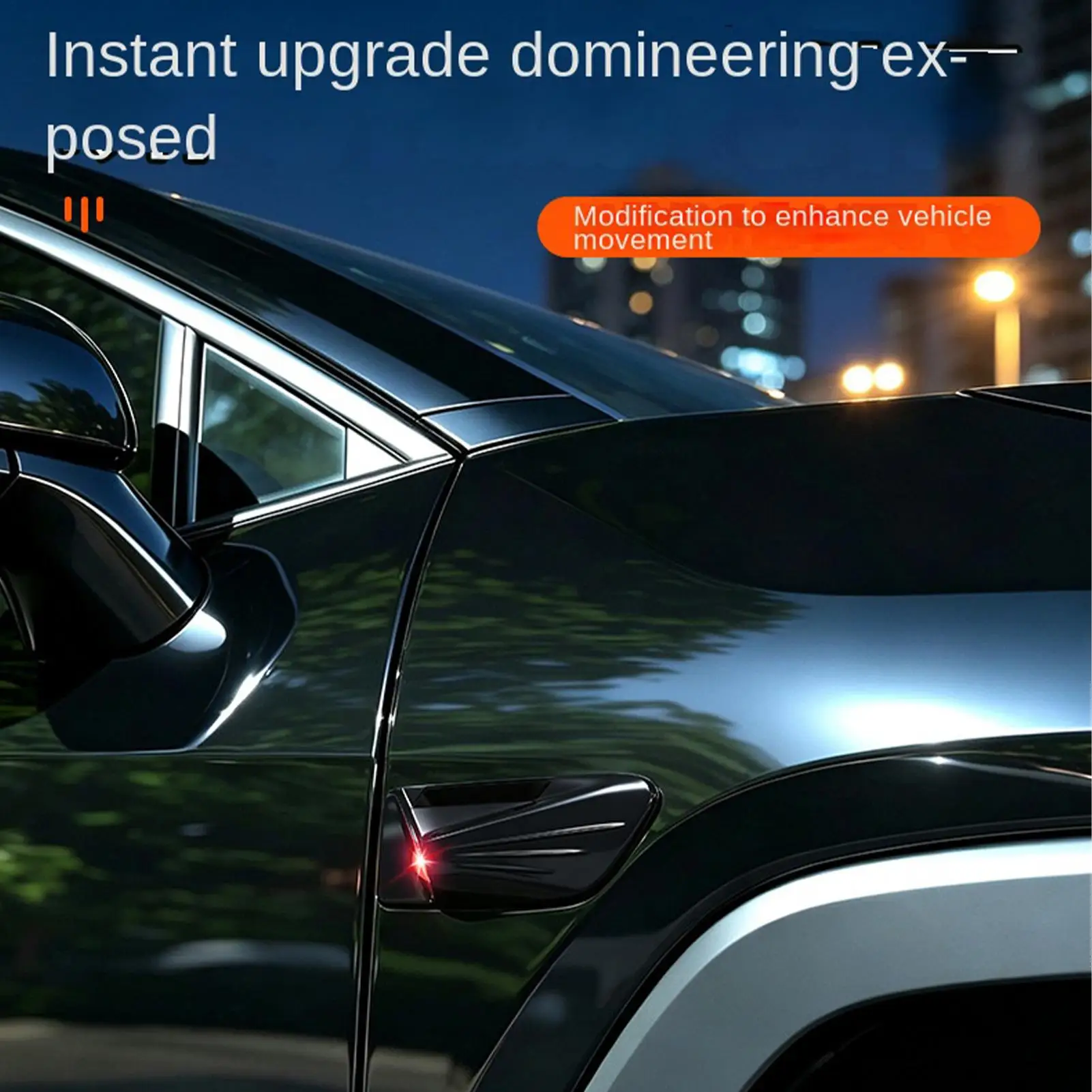 Solar-Powered LED Car Warning Light Self-Adhesive Simulated Camera Lamp LED Solar Warning Lights For Sedan Truck SUV RV Outdoor