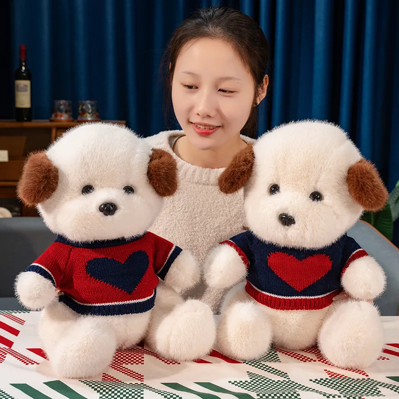 30-55cm High-Quality Joint Dog Get Dressed Animals Plush Toy Cartoon Super Soft Dolls Pillow Birthday Gifts Home Decor for Girls